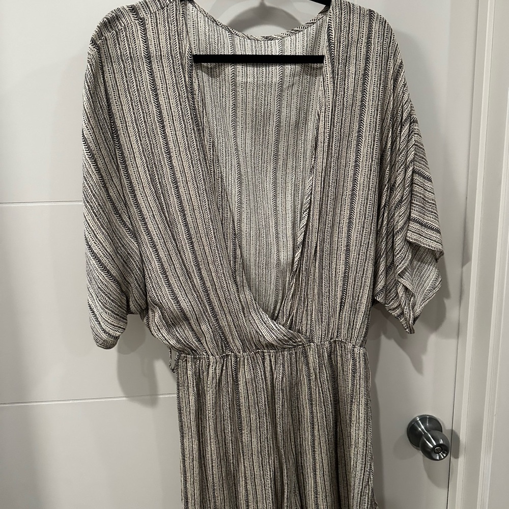 Cupshe Monochrome Striped Coverup